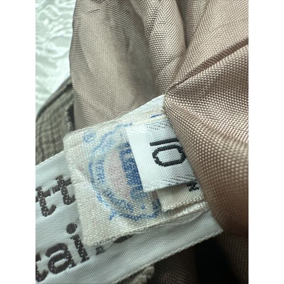 Vintage 70s Cottage Tailor Wool Plaid Academia Peasant Skirt Lined S - Picture 4 of 5